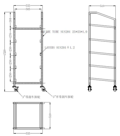 GESCHIRRKORBWAGEN 500x500