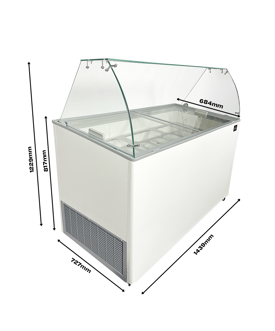 SPEISEISVITRINE TENERIFE 10X5 LTR