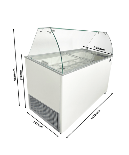 SPEISEISVITRINE TENERIFE 10X5 LTR