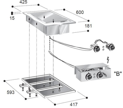 EL. GRILLPLATTE GLATT 400V