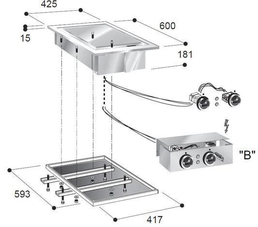 EL. GRILLPLATTE GLATT 400V