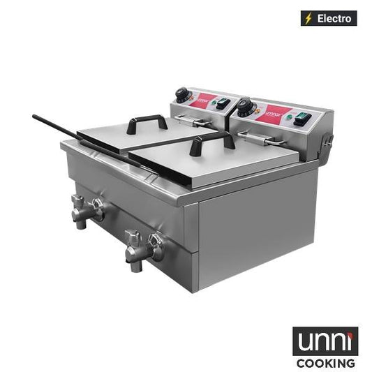 Elektrische Friteuse 2×8L – Budget