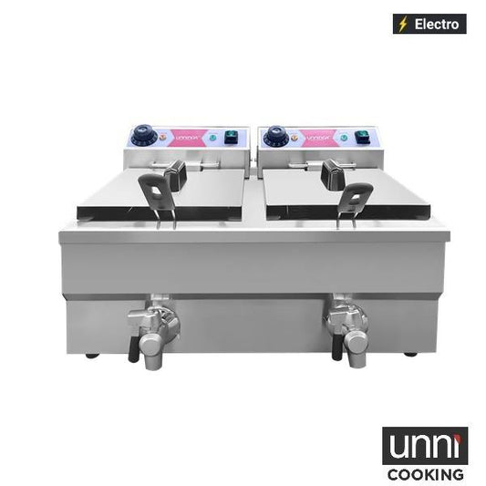 Elektrische Friteuse 2×8L – Budget
