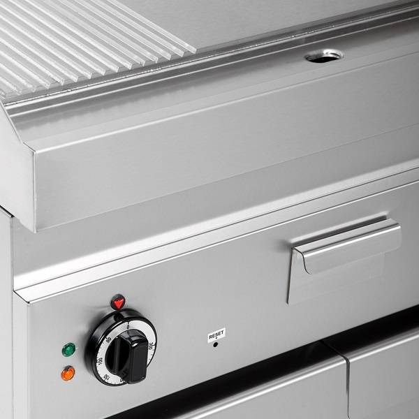 Elektrische Bakplaat – 1/3 Geribbeld