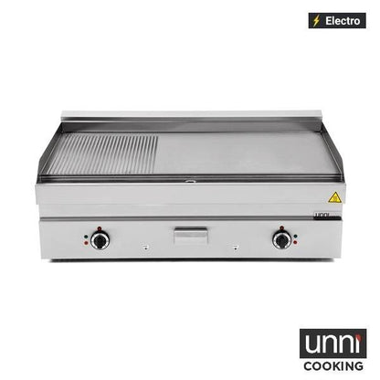 Elektrische Bakplaat – 1/3 Geribbeld – E65GP30B-G
