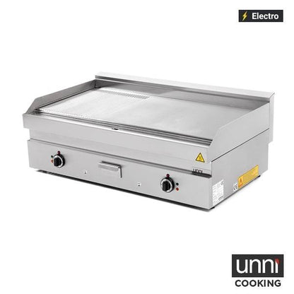 Elektrische Bakplaat – 1/3 Geribbeld – E65GP30B-G