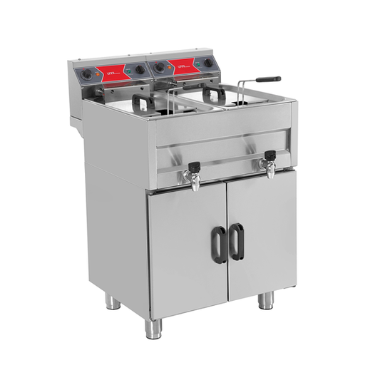 Friteuse | Electrisch | 2x10L | 50°C/190°C | 2x9kW (400V)