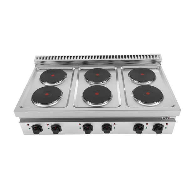 Elektrisch Fornuis – 6 Kookplaten – E70C30B
