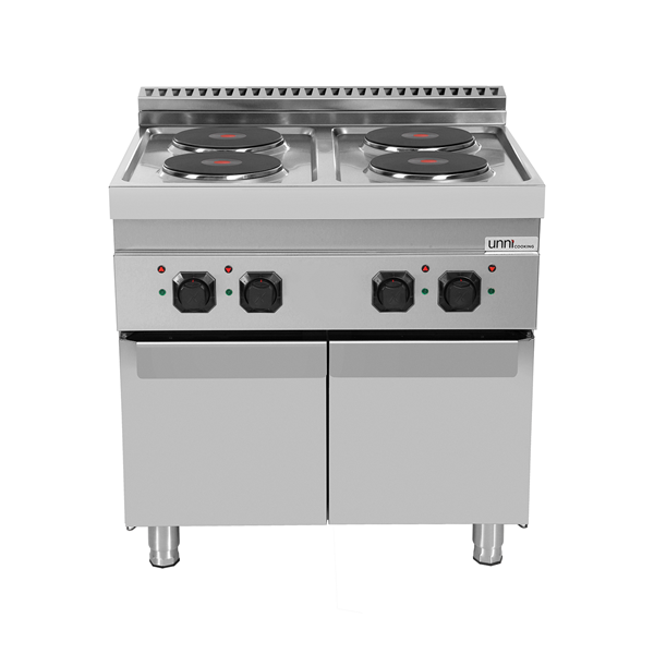 Elektrisch Fornuis met 4 Platen en Onderkast – E70C20-K