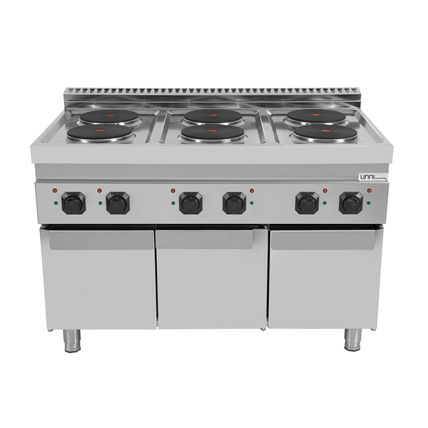 Elektrisch Fornuis met 6 Platen en Onderkast – E70C30-K
