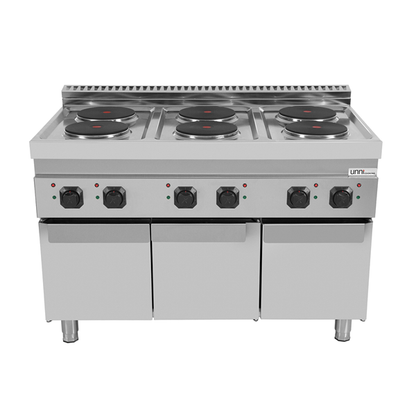 Elektrisch Fornuis met 6 Platen en Onderkast – E70C30-K
