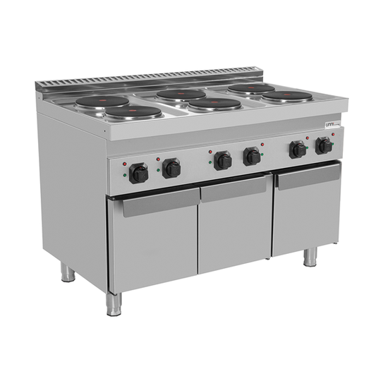 Elektrisch Fornuis met 6 Platen en Onderkast – E70C30-K