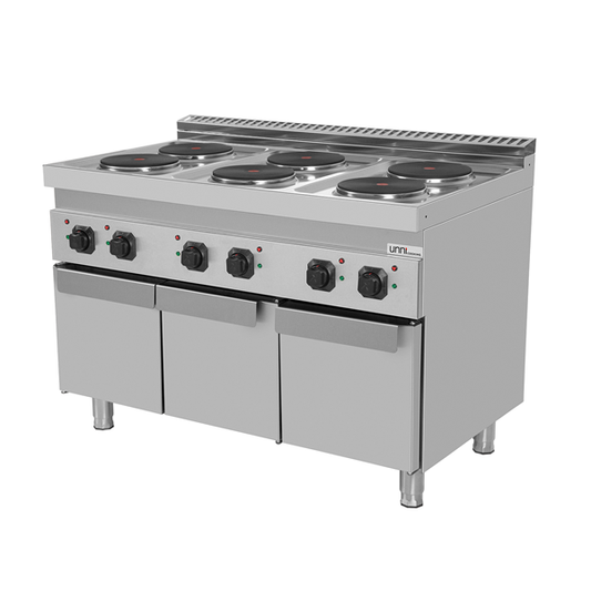 Elektrisch Fornuis met 6 Platen en Onderkast – E70C30-K