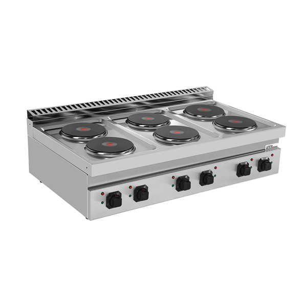 Elektrisch Fornuis – 6 Kookplaten – E70C30B