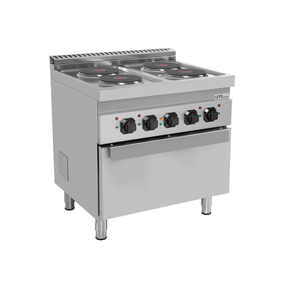 Elektrisch Fornuis met Elektrische Oven – 4 Kookplaten – E70FEO20