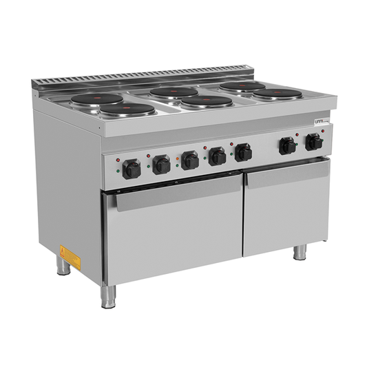 Elektrisch fornuis met 6 PL en Elektrische oven – E70FEO30-K