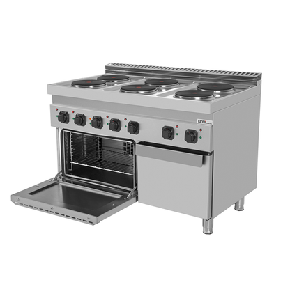 Elektrisch fornuis met 6 PL en Elektrische oven – E70FEO30-K