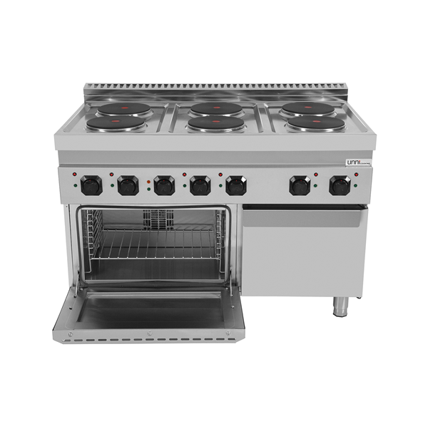 Elektrisch fornuis met 6 PL en Elektrische oven – E70FEO30-K