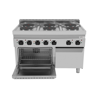 Elektrisch fornuis met 6 PL en Elektrische oven – E70FEO30-K