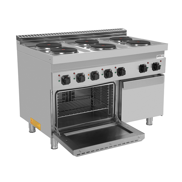Elektrisch fornuis met 6 PL en Elektrische oven – E70FEO30-K