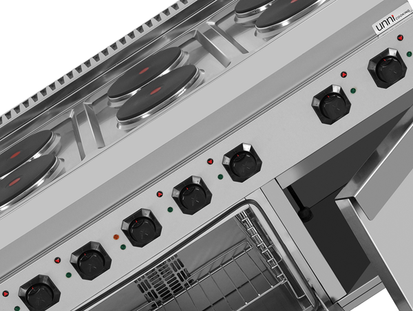 Elektrisch fornuis met 6 PL en Elektrische oven – E70FEO30-K