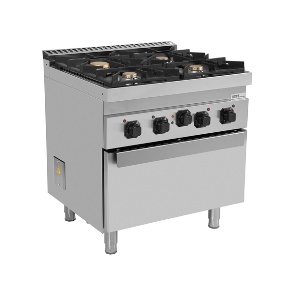Gasfornuis met elektrische oven – 4 branders – E70FG020