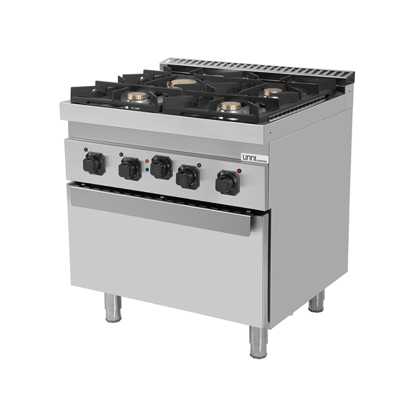 Gasfornuis met elektrische oven – 4 branders – E70FG020