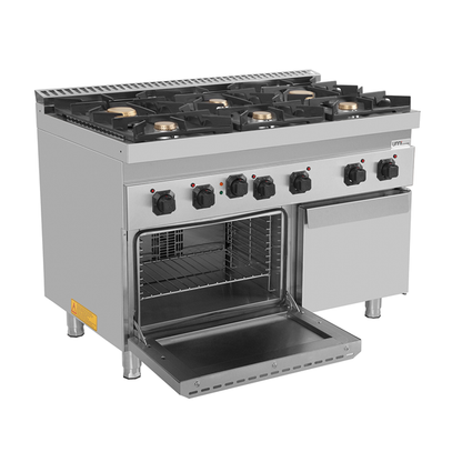 Gasfornuis met elektrische oven – 6 branders – E70FGO30-K
