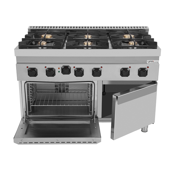 Gasfornuis met elektrische oven – 6 branders – E70FGO30-K