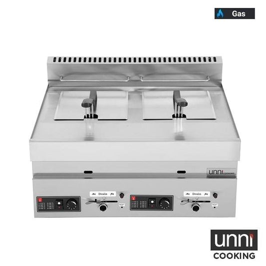 Gas Friteuse – 2 × 8 L