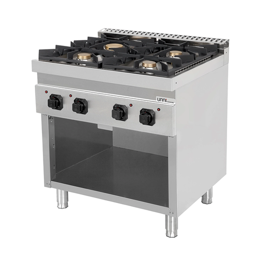 Professioneel Gasfornuis 4 Branders – 28,5 kW