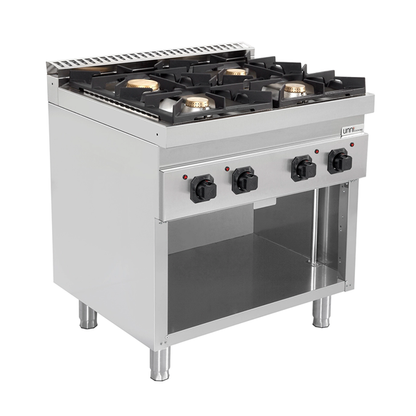 Professioneel Gasfornuis 4 Branders – 28,5 kW
