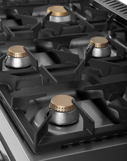Gasfornuis met 6 Branders en Onderkast – 44 kW – G70C30-K