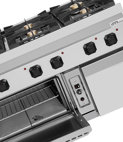 Gasfornuis met Gasoven – 6 Branders – G70FGO30-K