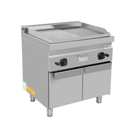 Gas Bakplaat – 1/2 Glad + 1/2 Geribbeld – G70GP20+GS-K