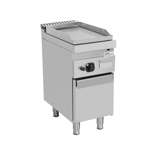 Gas Bakplaat – Geribbeld/Chroom – G70GP10+GC-K