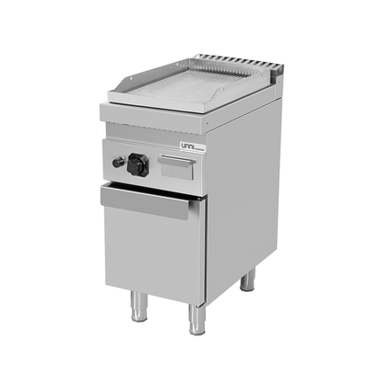 Gas Bakplaat – Geribbeld/Chroom – G70GP10+GC-K