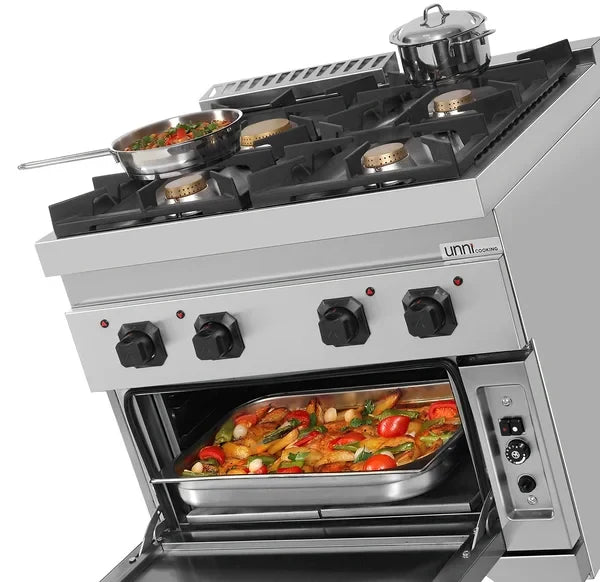 Gasfornuis met Gasoven – 4 Branders