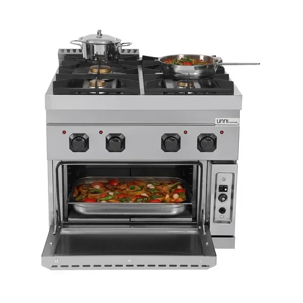 Gasfornuis met Gasoven – 4 Branders