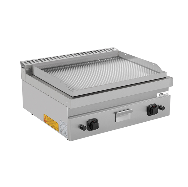 Gas Bakplaat – Geribbeld Chroom – G70GP20B+GC