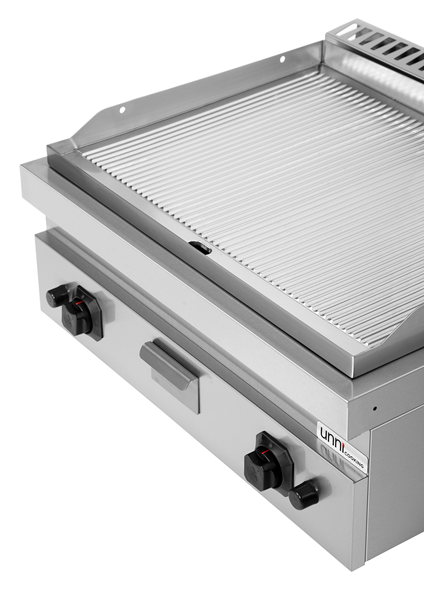Gas Bakplaat – Geribbeld Chroom – G70GP20B+GC