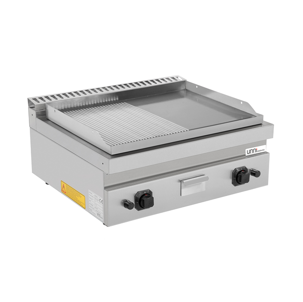 Gas Bakplaat – 1/2 Glad / 1/2 Geribbeld – G70GP20B+GS