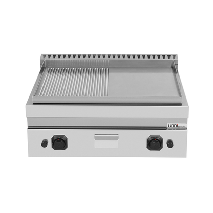 Gas Bakplaat – 1/2 Glad / 1/2 Geribbeld – G70GP20B+GS