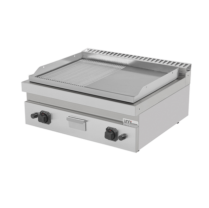 Gas Bakplaat – 1/2 Glad / 1/2 Geribbeld – G70GP20B+GS