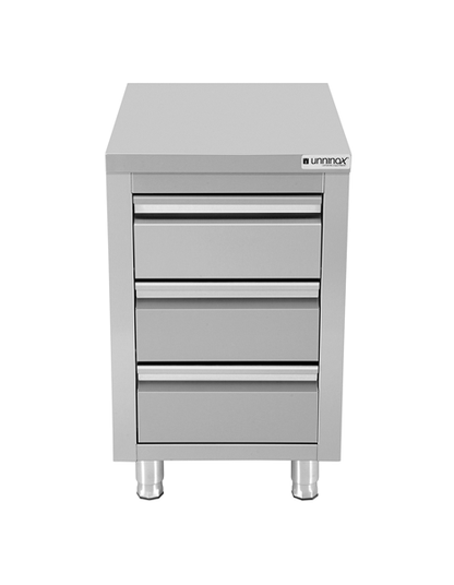 Drawer cabinet with 3 drawers