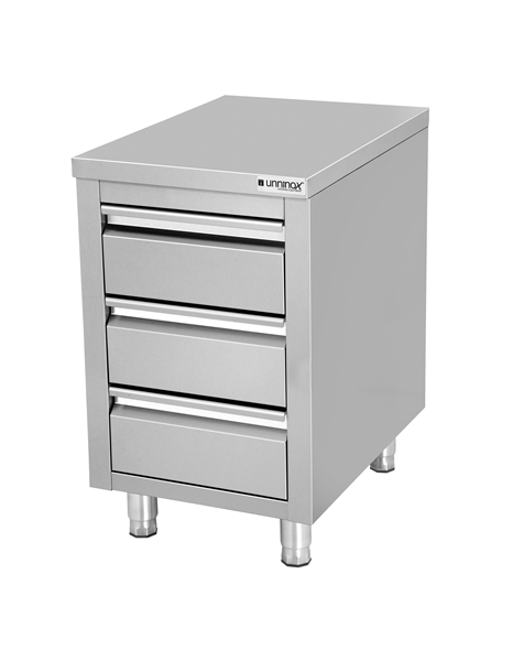 Drawer cabinet with 3 drawers