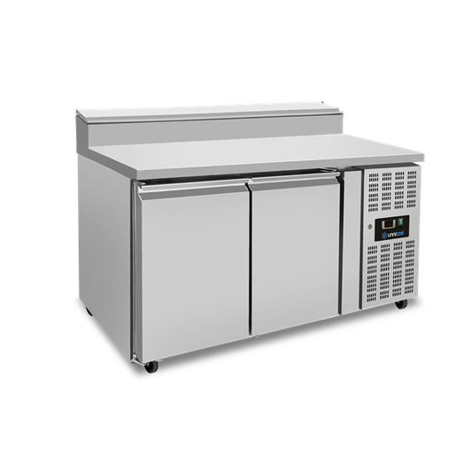 Saladette | 2 Deuren (1/1 GN) | Bovenblad Voor 6 × 1/3 GN | +2°C tot +8°C | Geforceerde Koeling | Klapdeksels