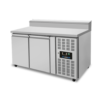 Saladette | 2 Deuren (1/1 GN) | Bovenblad Voor 6 × 1/3 GN | +2°C tot +8°C | Geforceerde Koeling | Klapdeksels
