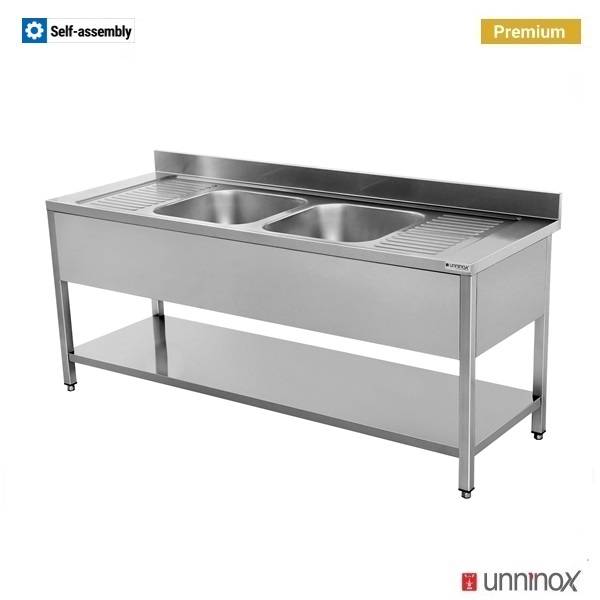 200x70xH85cm – 2 Sinks Middle
