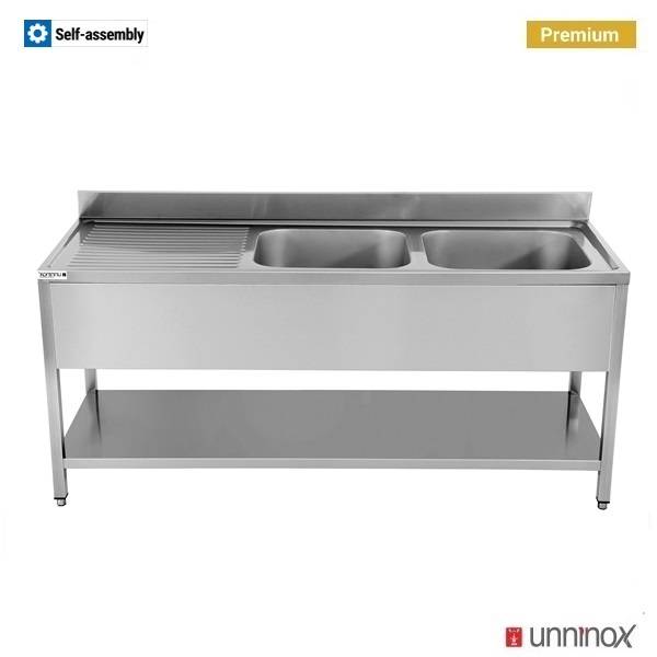 200x70xH85cm – 2 Sinks Right